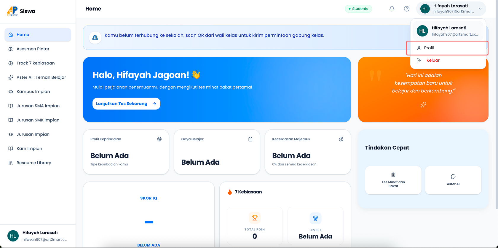 Sukses Terhubung