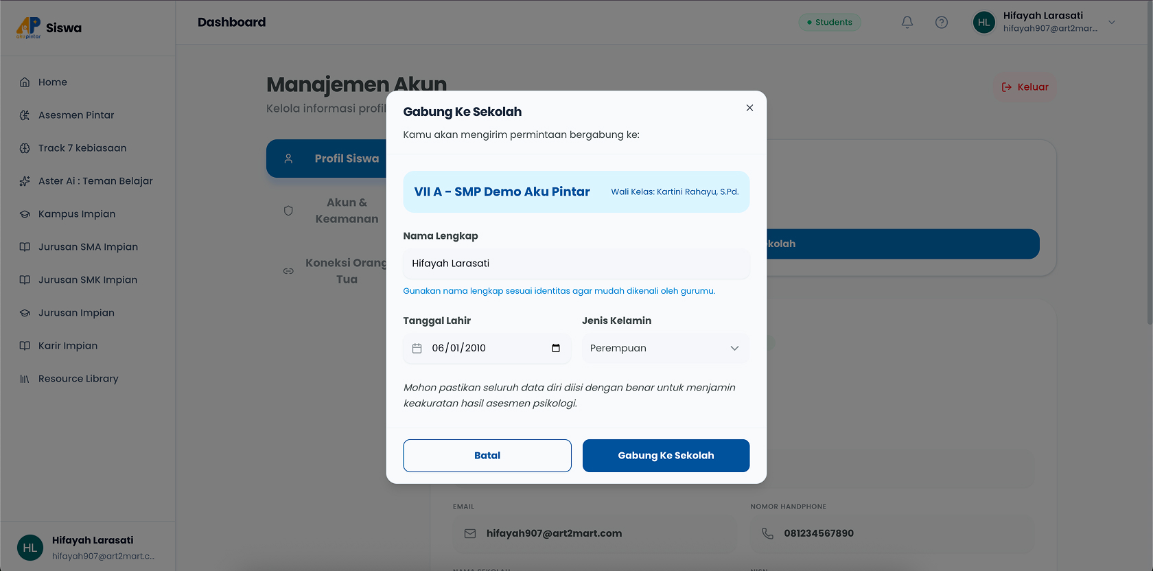 Formulir Konfirmasi Gabung