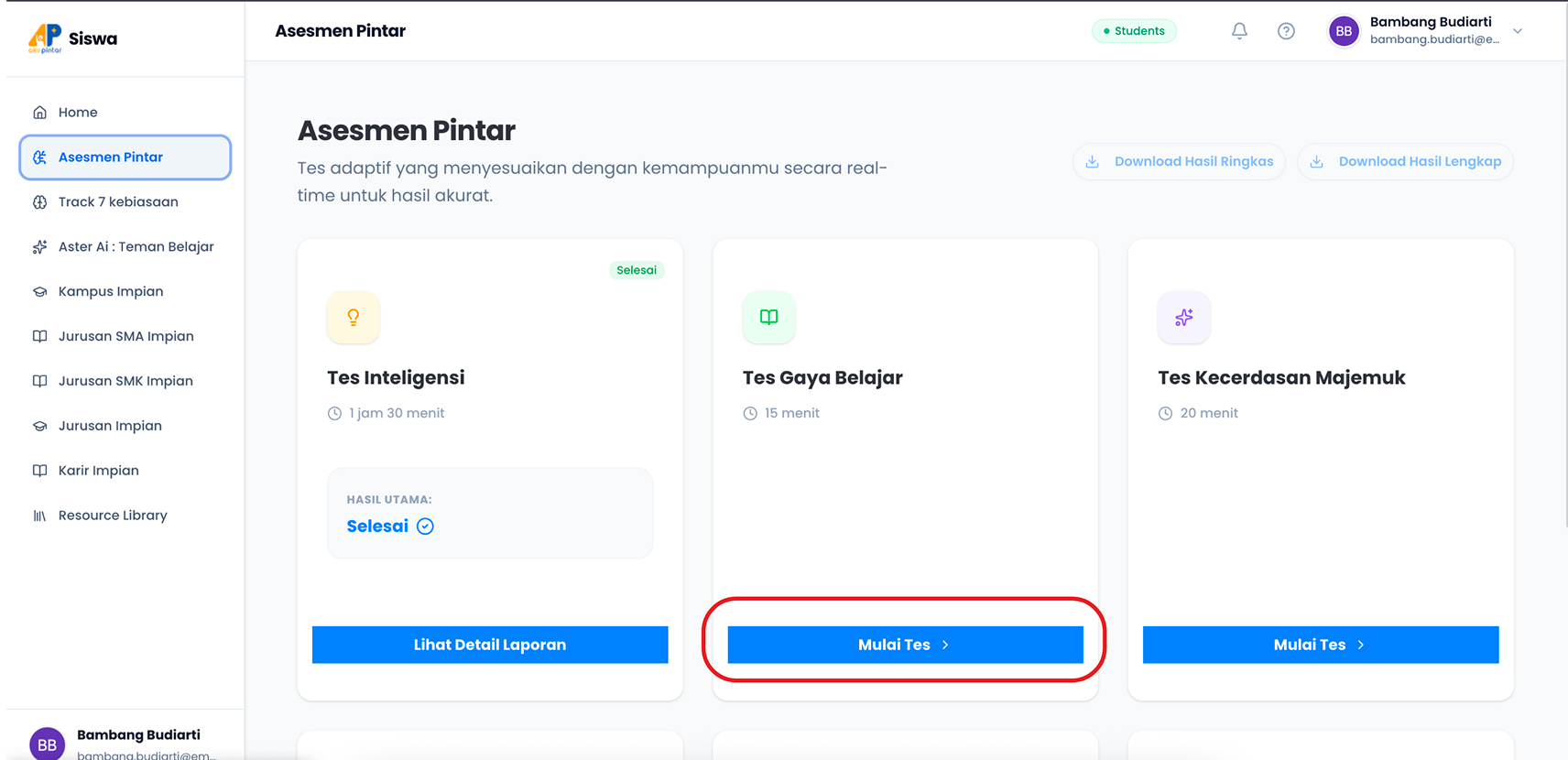 Sukses Terhubung