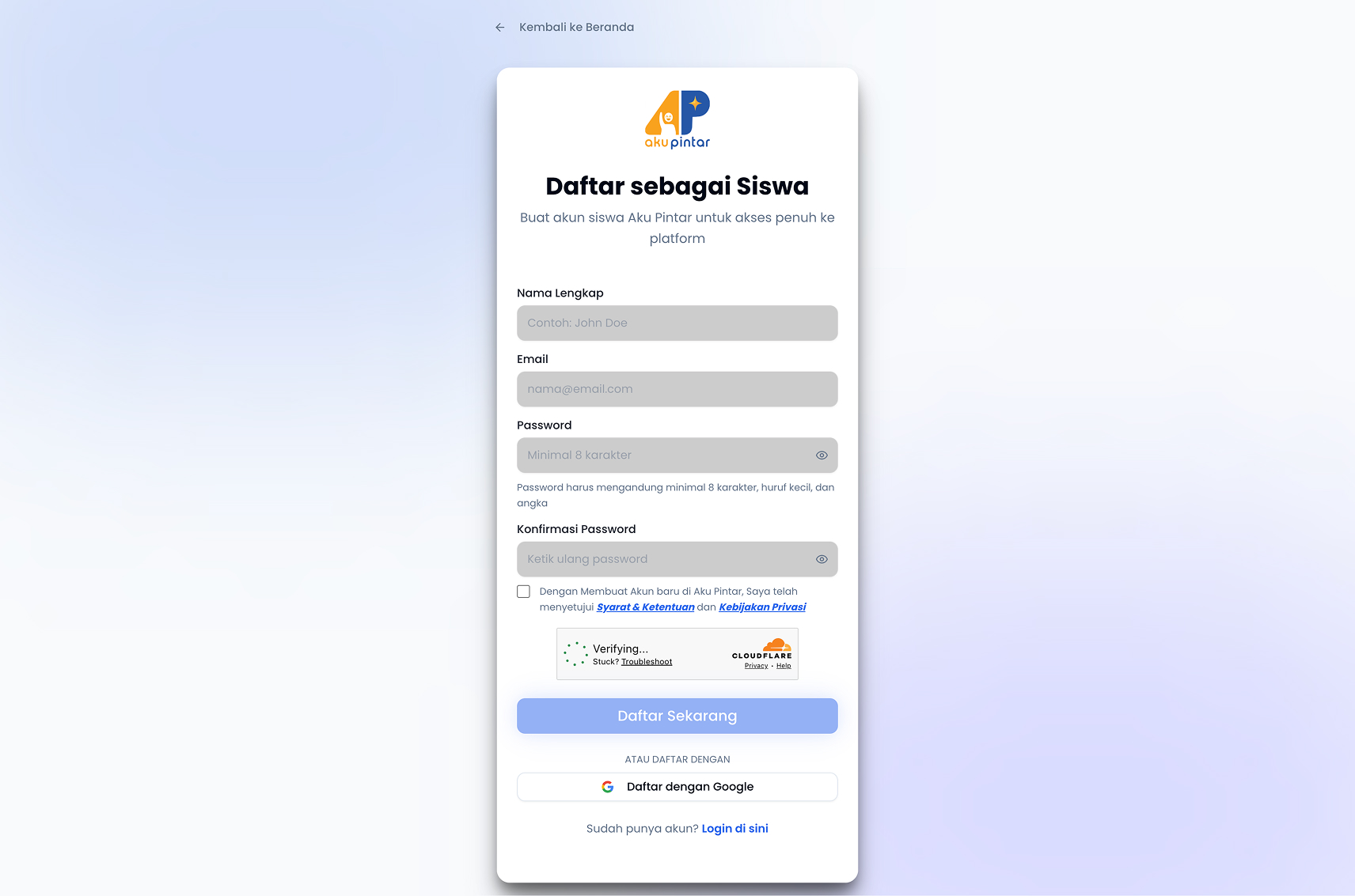 Form Registrasi