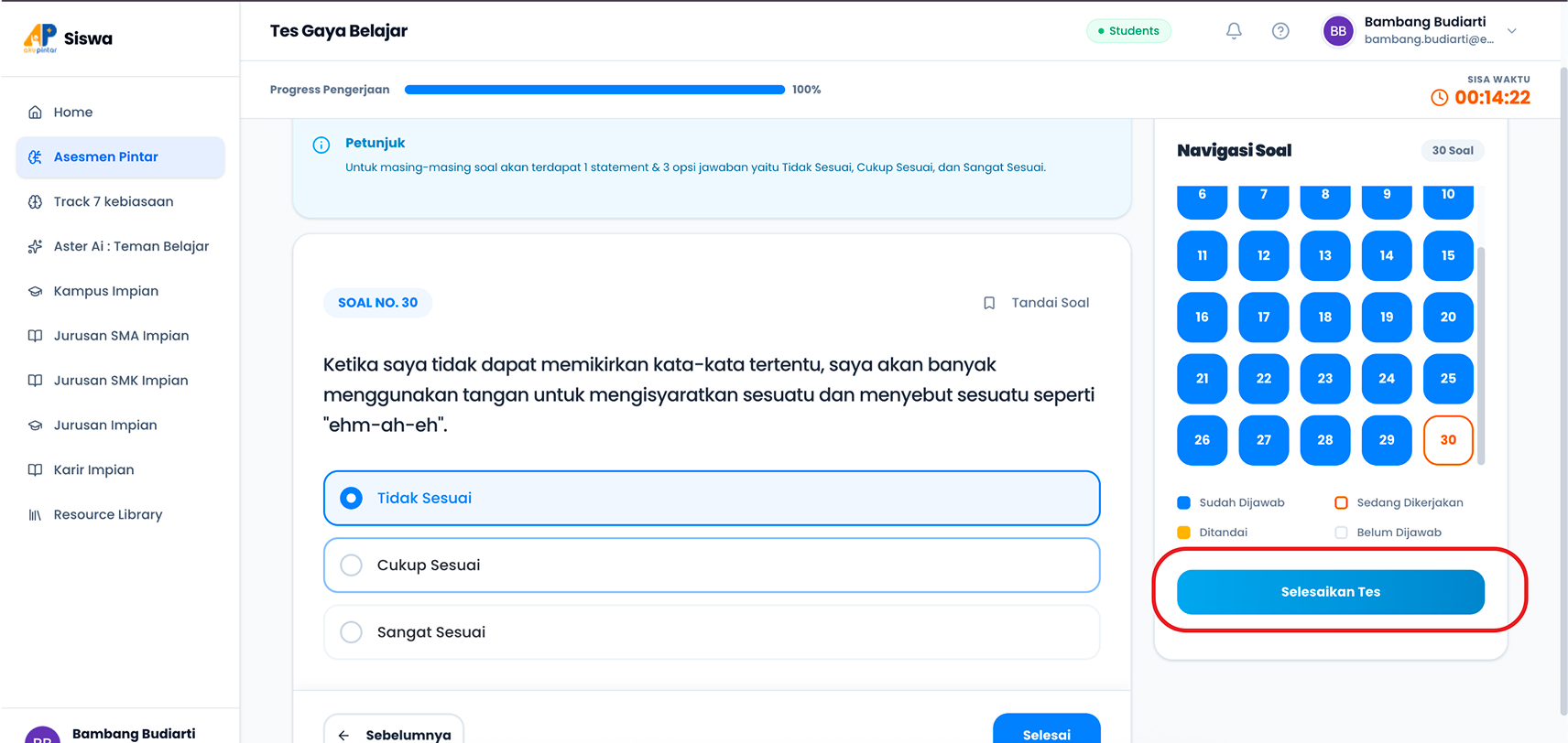 Sukses Terhubung