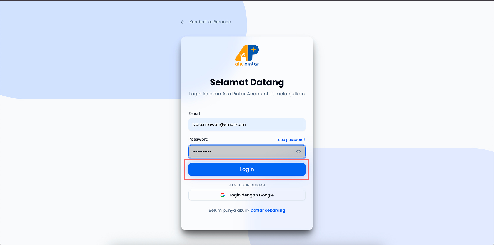 Menu Profil
